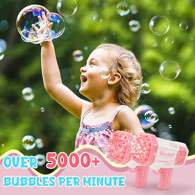 Ultimate Bubble Machine Gun - 40 Holes for Continuous Entertainment, Ideal Outdoor Toy for Children, Perfect for Birthday and Wedding Celebrations.