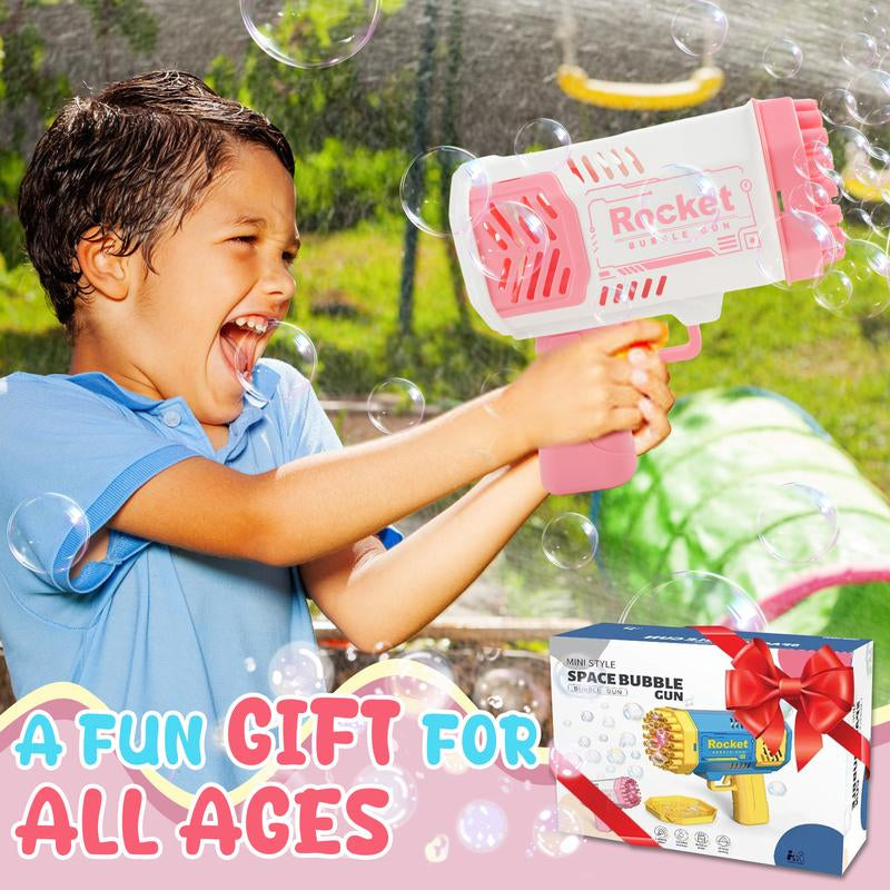 Ultimate Bubble Machine Gun - 40 Holes for Continuous Entertainment, Ideal Outdoor Toy for Children, Perfect for Birthday and Wedding Celebrations.