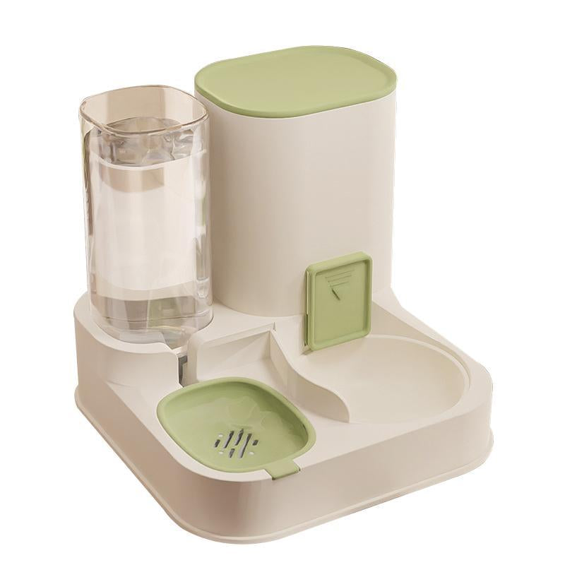 Pet Food and Water Dispenser, 2-in-1 Automatic Feeder with Large Capacity for Dogs and Cats, Ideal Gift for Pet Lovers