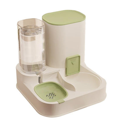 Pet Food and Water Dispenser, 2-in-1 Automatic Feeder with Large Capacity for Dogs and Cats, Ideal Gift for Pet Lovers
