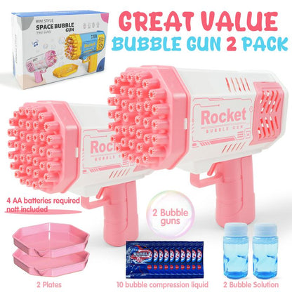Ultimate Bubble Machine Gun - 40 Holes for Continuous Entertainment, Ideal Outdoor Toy for Children, Perfect for Birthday and Wedding Celebrations.