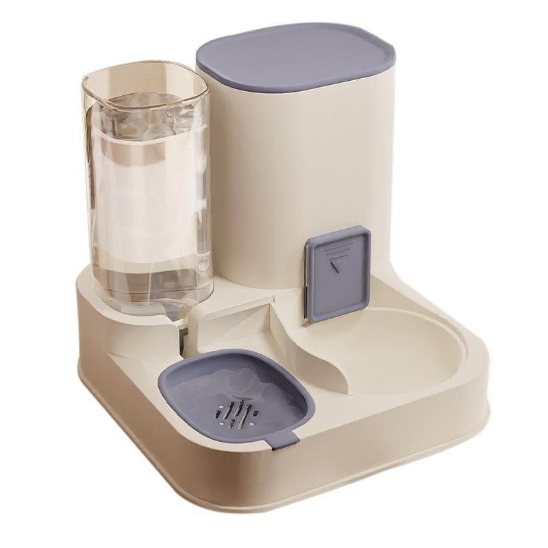 Pet Food and Water Dispenser, 2-in-1 Automatic Feeder with Large Capacity for Dogs and Cats, Ideal Gift for Pet Lovers