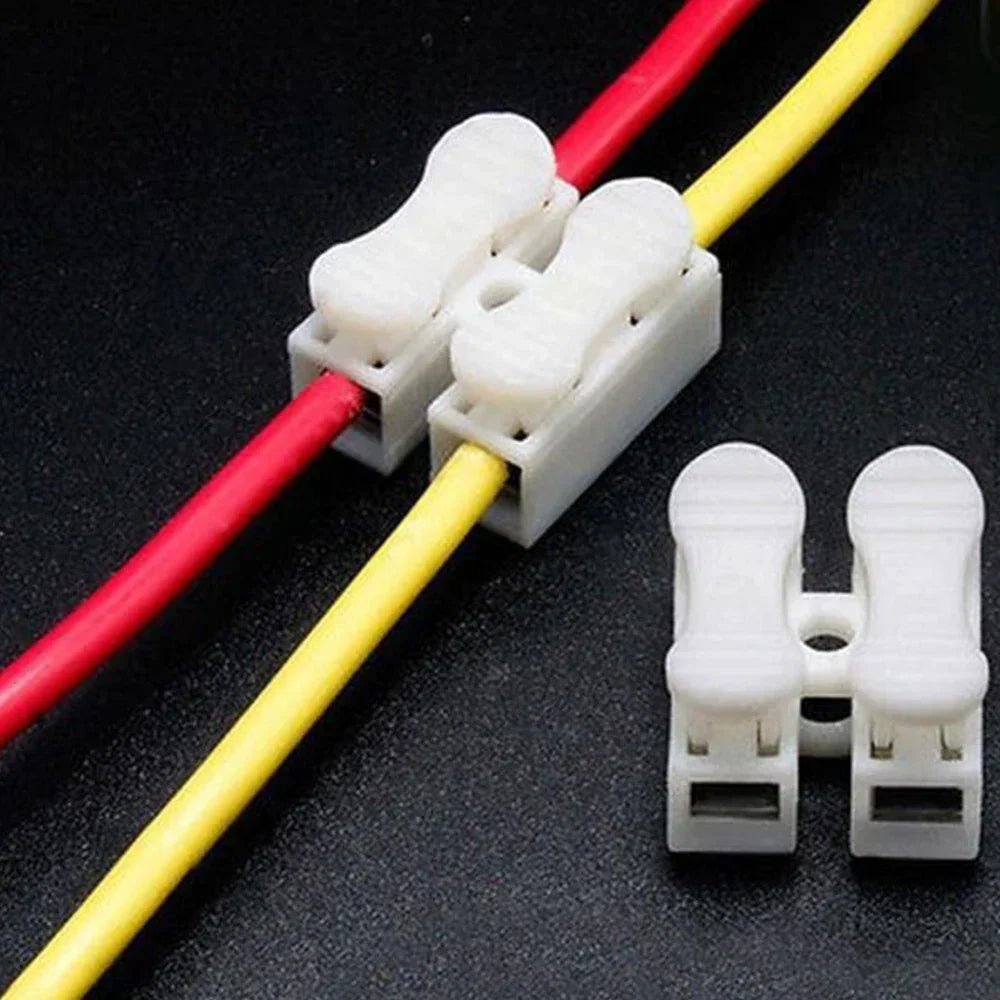 Quick and Easy 1P 2P Cable Wire Connectors - 20/50 Packs No Soldering Required, Perfect for Home Electrical Projects