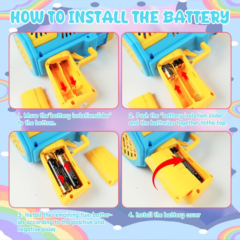 Ultimate Bubble Machine Gun - 40 Holes for Continuous Entertainment, Ideal Outdoor Toy for Children, Perfect for Birthday and Wedding Celebrations.